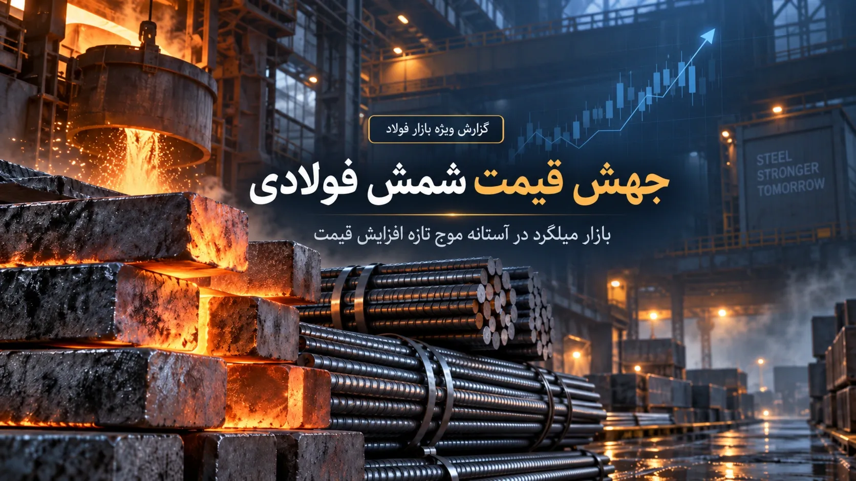 جهش قیمت شمش فولادی؛ بازار میلگرد در آستانه موج تازه افزایش قیمت؟